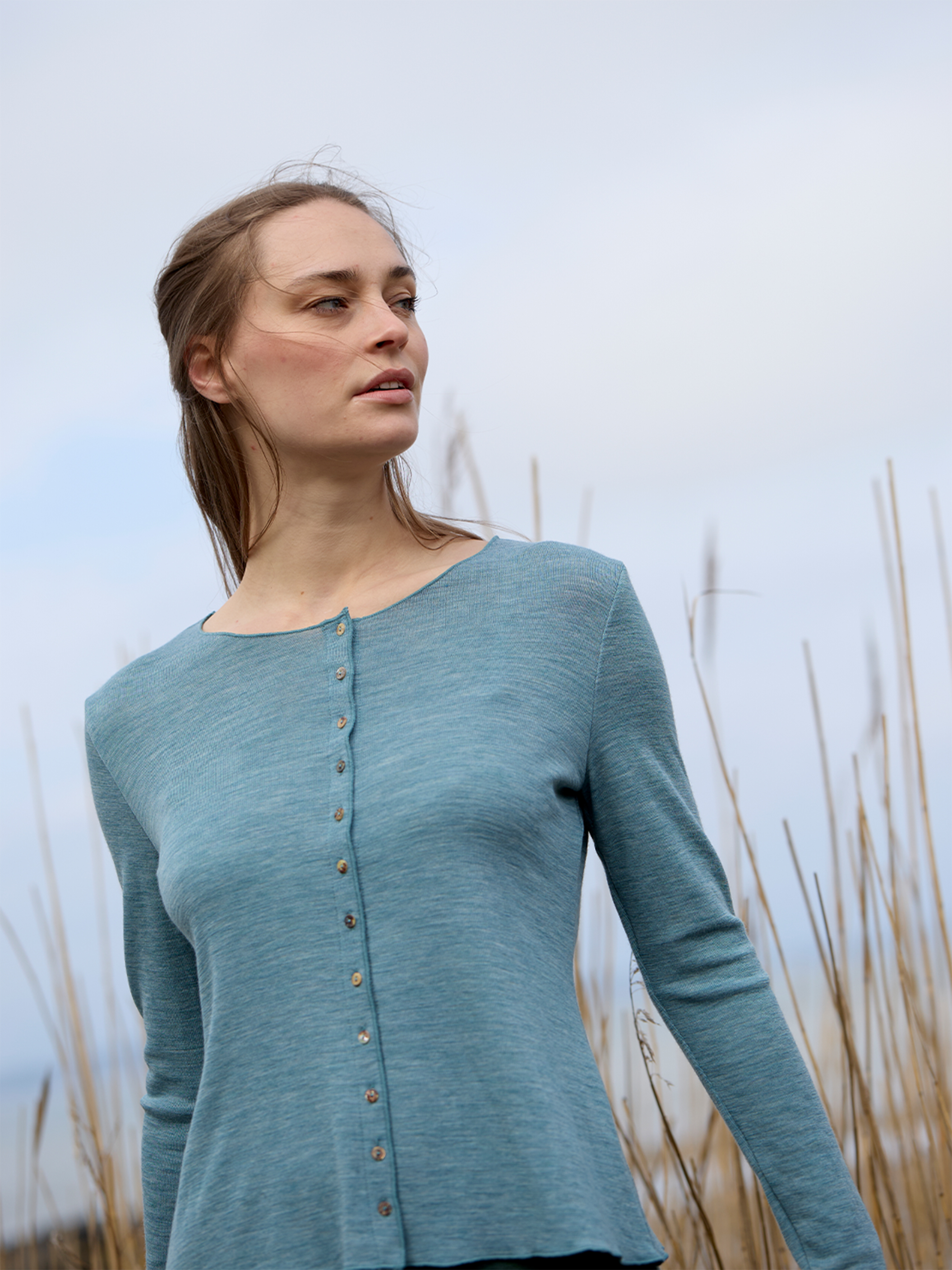 Cardigan plain merino